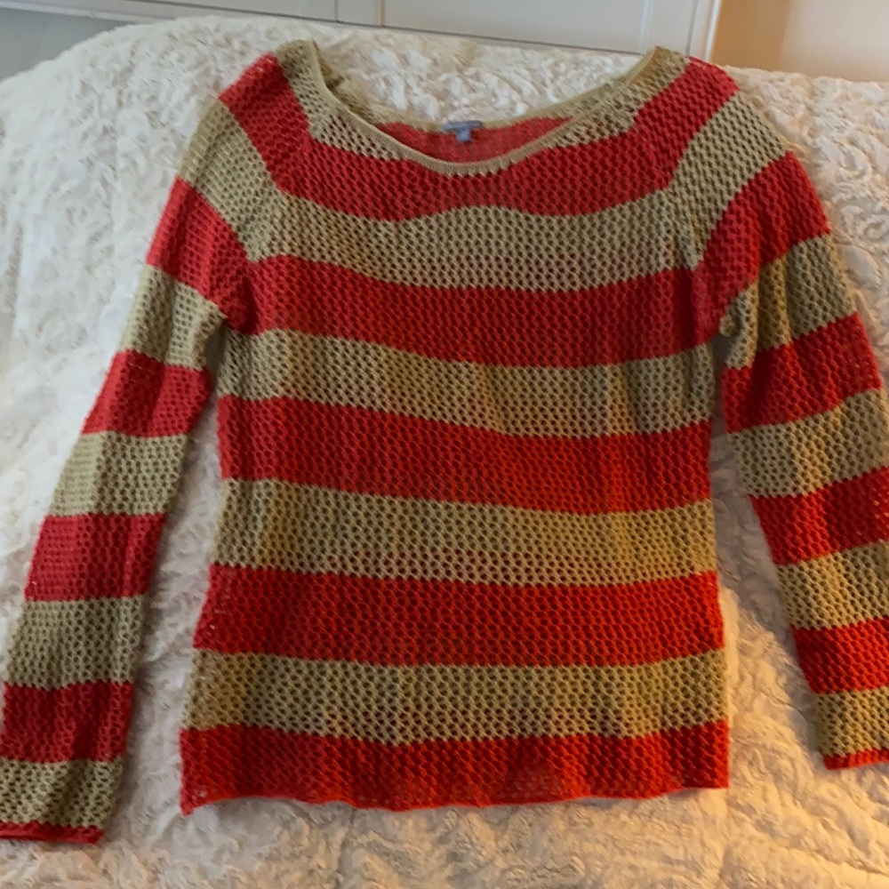 Orange and Tan Charlotte Russe sweater
